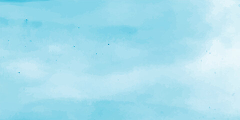 Blue sky nature landscape background with realistic fluffy clouds. Abstract blue sky with clouds background, Natural Blue Sky with Artistic Cloud Elements in a Hand-Painted Watercolor Style