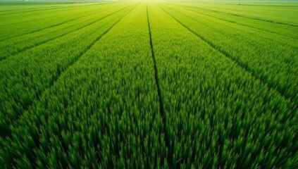 Obraz premium Lush green grass meadow background