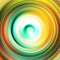 Colorful radial motion effect. Abstract rounded background. Color curves and sphere. Multi color gradient rings and circles wallpaper. Colored texture backdrop and banner.