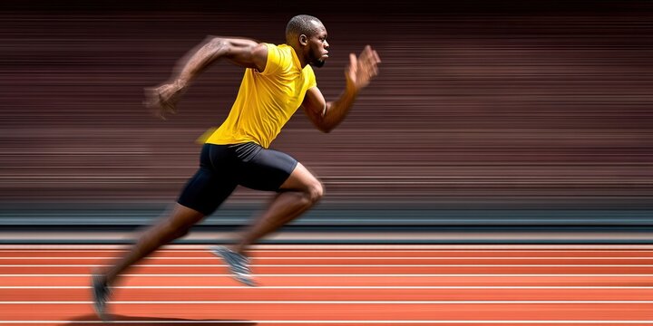 sprinter running on track 