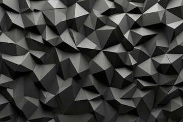 Obraz premium Abstract polygonal dark surface