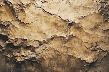 Fototapeta premium Rugged textured rock wall with earthy tones.
