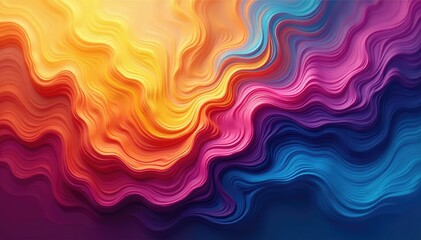 Obraz premium Abstract swirling colors expressing a range of emotions, vibrant and intense , vibrant, flow