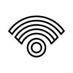 black icon minimalist wifi symbol silhouette vector