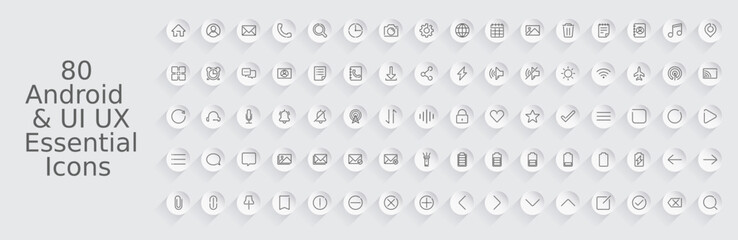 Web icons set - Ui UX