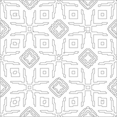 Linear pattern. Digital design.Black and white pattern for web page, textures, card, poster, fabric, textile. Linear Wallpaper Image.
Repeating ornament.