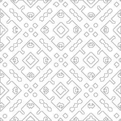 Linear pattern. Digital design.Black and white pattern for web page, textures, card, poster, fabric, textile. Linear Wallpaper Image.
Repeating ornament.