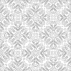 Linear pattern. Digital design.Black and white pattern for web page, textures, card, poster, fabric, textile. Linear Wallpaper Image.
Repeating ornament.