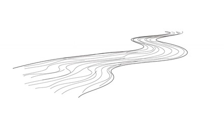 Abstract river pathway