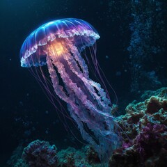 jelly fish in aquarium