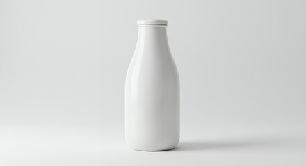 Blank white bottle mockup
