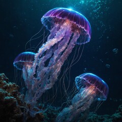 jelly fish in aquarium