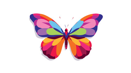 butterfly isolated on white vector