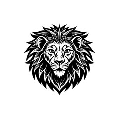 Fototapeta premium lion head tattoo inspo silhouette vector
