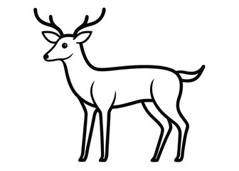 animals-outline-vector--deer-line-art-illustration.eps