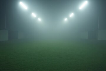 Foggy Stadium Interior