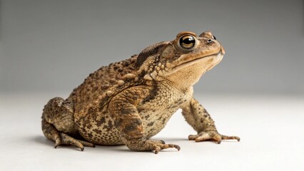Naklejka premium Common Toad on studio background 