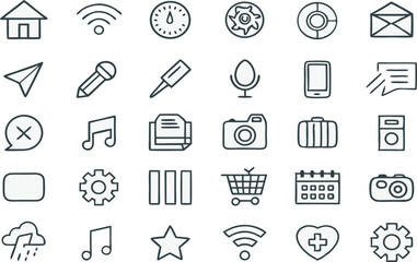 set of icons for web