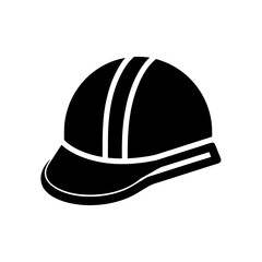 construction helmet icon on white background 