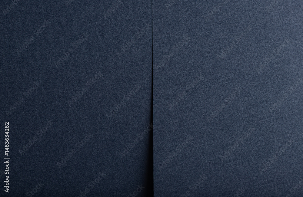 Poster dark blue matte paper texture with a chic, elegant finish, featuring simple geometric lines and a