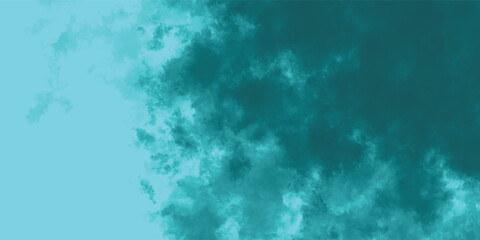 Artistic Overlay of Turquoise Mist Against a Calm Cyan Backdrop

