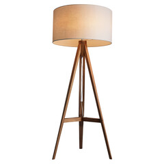 Floor lamp isolated on transparent background