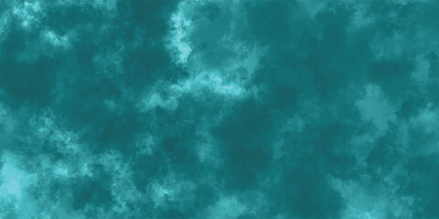 A Calm Explosion of Aqua and Teal Mist in an Open Abstract Sky

