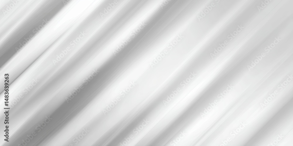 Poster smooth metallic background with diagonal ridged lines and silver gradient lighting
