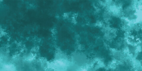 Teal Smoke Burst on a Pale Cyan Sky Evoking Peace and Depth


