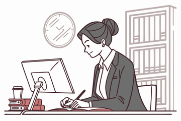 businessman in office