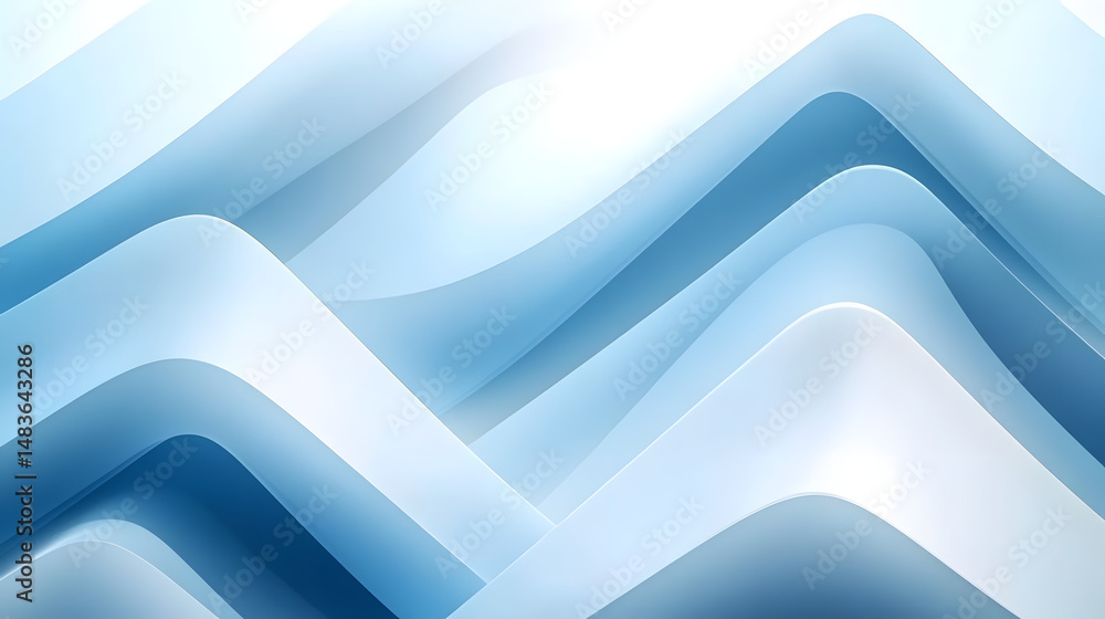 Poster abstract light blue background with soft white gradient color. abstract graphic design banner patter