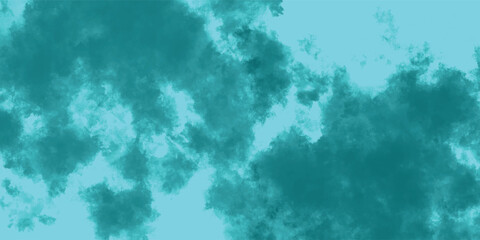 Fine Mist Clouds in Turquoise and Light Blue Fusing with Subtle Energy

