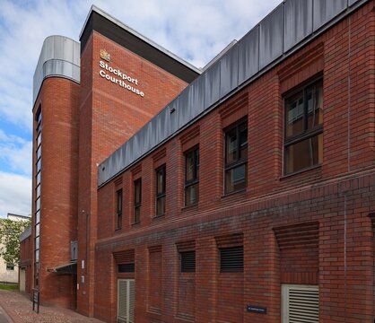Stockport, UK 05-04-2025 Stockport Magistrates and County Court building.