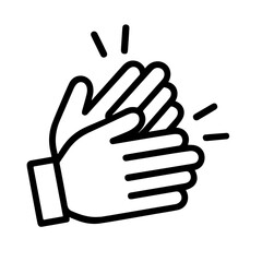 Applause icon on white background vector
Vector icon