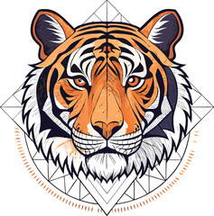 A tiger head icon silhouette vector art illustration silhouette tiger face and head tittle, Tiger Face and Head Silhouette Vector, silhouette tiger tiger head silhouette vector black outline