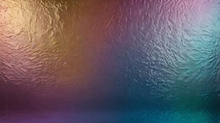 Fototapeta premium Abstract Multicolored Crinkled Foil Texture Gradient Background With Artistic Effect