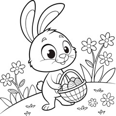 easter themed cute coloring page for children and adults. You can print it on 8.5 x 11 inch paper