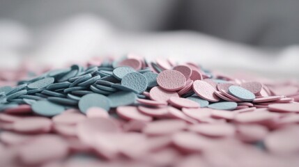 Pink and Blue Candy Pile