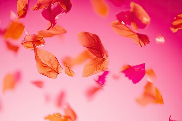 Floating petals in vibrant hues