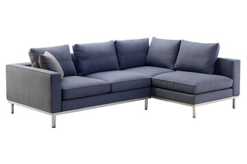 High-Quality Modern Sofa PNG &ndash; Minimalist Design, Transparent Background, Perfect for Interior Design & E-commerce