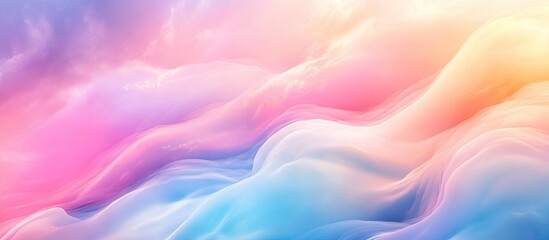 Obraz premium Soft, flowing pastel waves of color