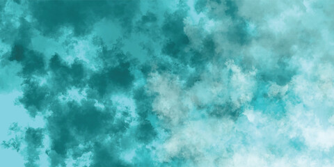 Vivid and Textured Cloudscape in Vibrant Blue-Green Shades on a Clear Day

