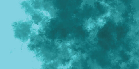 Soft Billows of Turquoise-Colored Fog Creating an Abstract and Tranquil Dreamscape

