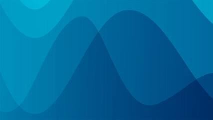 abstract blue gradient background with wave shape, modern and minimalist design