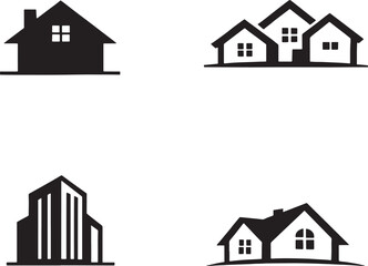 Fototapeta premium set of real State house icons