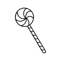 Christmas Candy Cane and Lollipop Vector Design for Festive Holiday Sweet Treat Illustration
