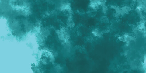Ethereal Wisps of Teal and Aqua Vapor Forming Abstract Patterns in a Soft Atmosphere

