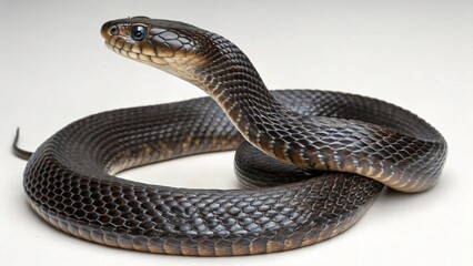 Fototapeta premium Congo Snake on studio background 