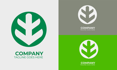 Eco-Inspired Leaf Logo for Sustainable Branding