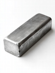 Silver Bar: A single, unadorned silver bar, reflecting a soft, metallic sheen, promises wealth and value. The smooth, rectangular shape and polished surface create a minimalist yet luxurious visual. 